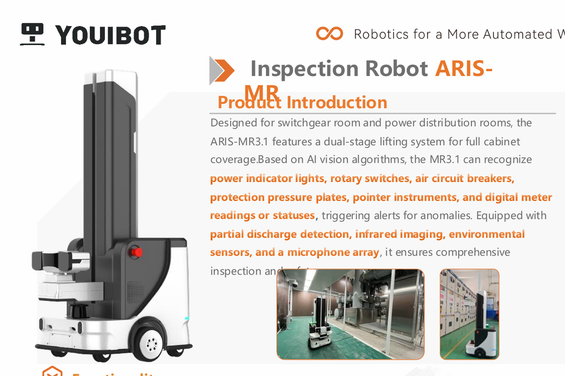 ARIS-MR Power Room Robot